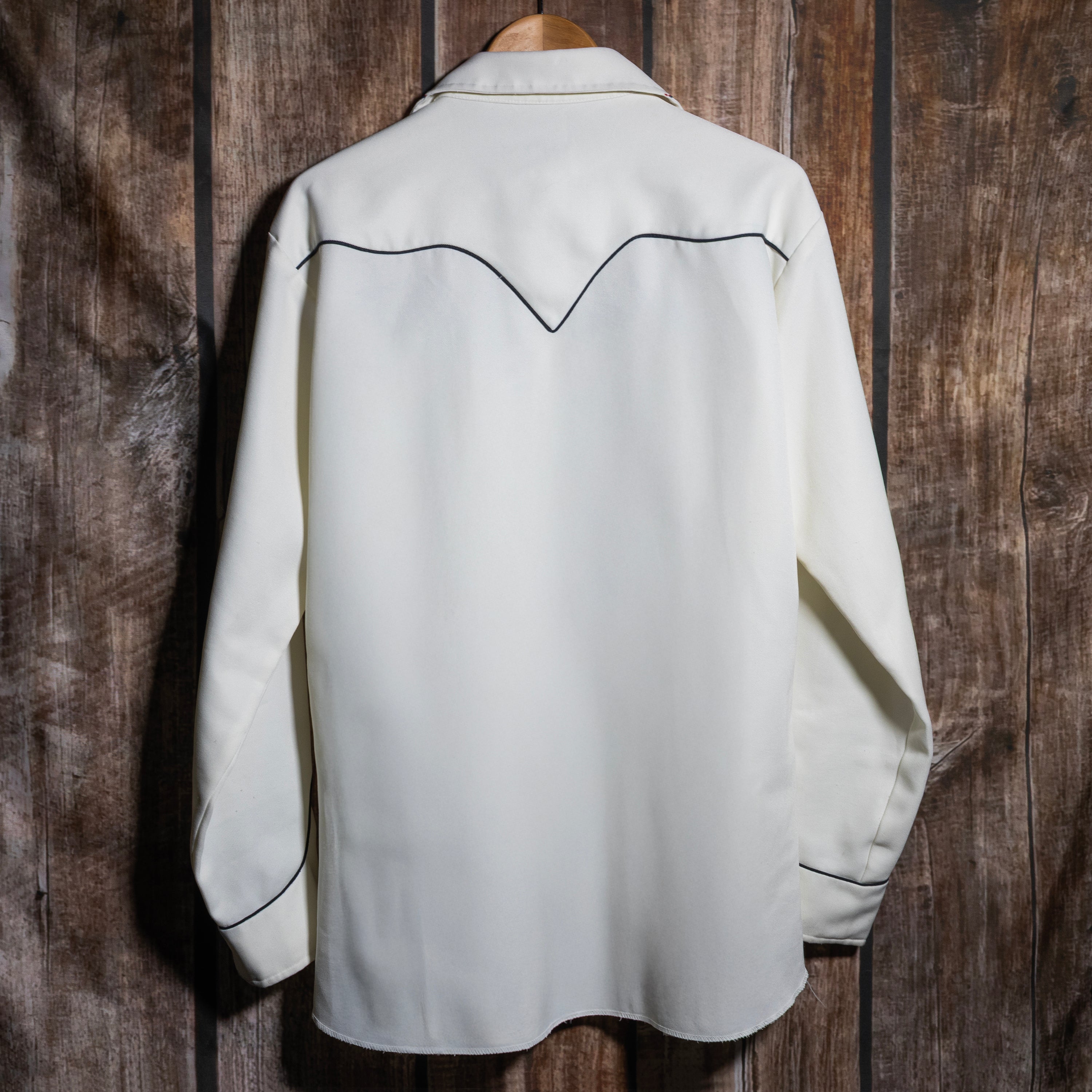 1960/70s Vintage H Bar C California Ranchwear White Embroidered Western Shirt