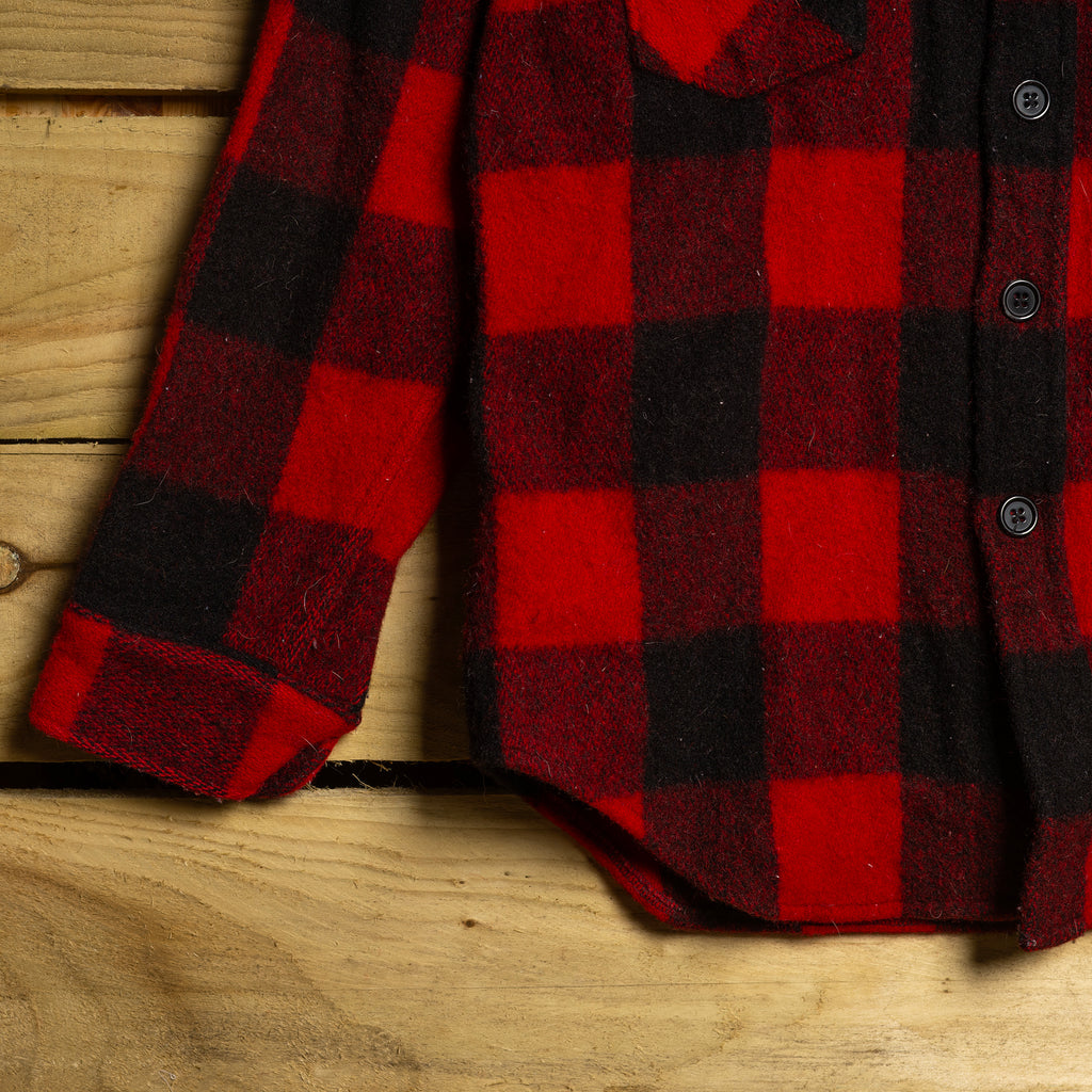 Vintage Woolrich Red & Black Flannel Shacket — M/L