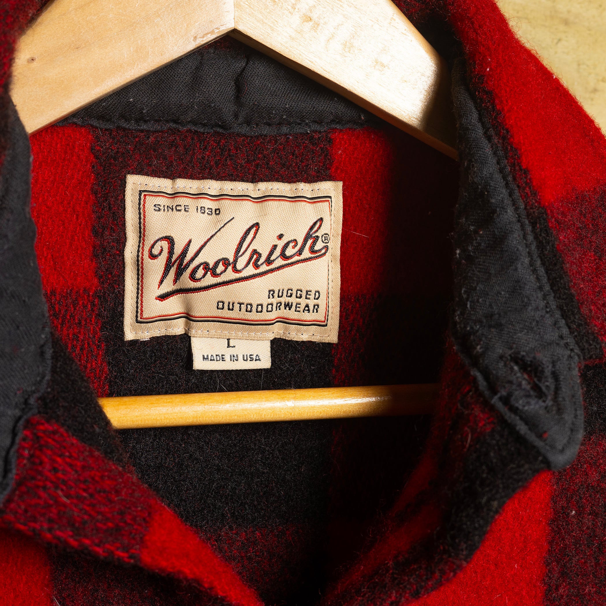 Vintage Woolrich Red & Black Flannel Shacket — M/L