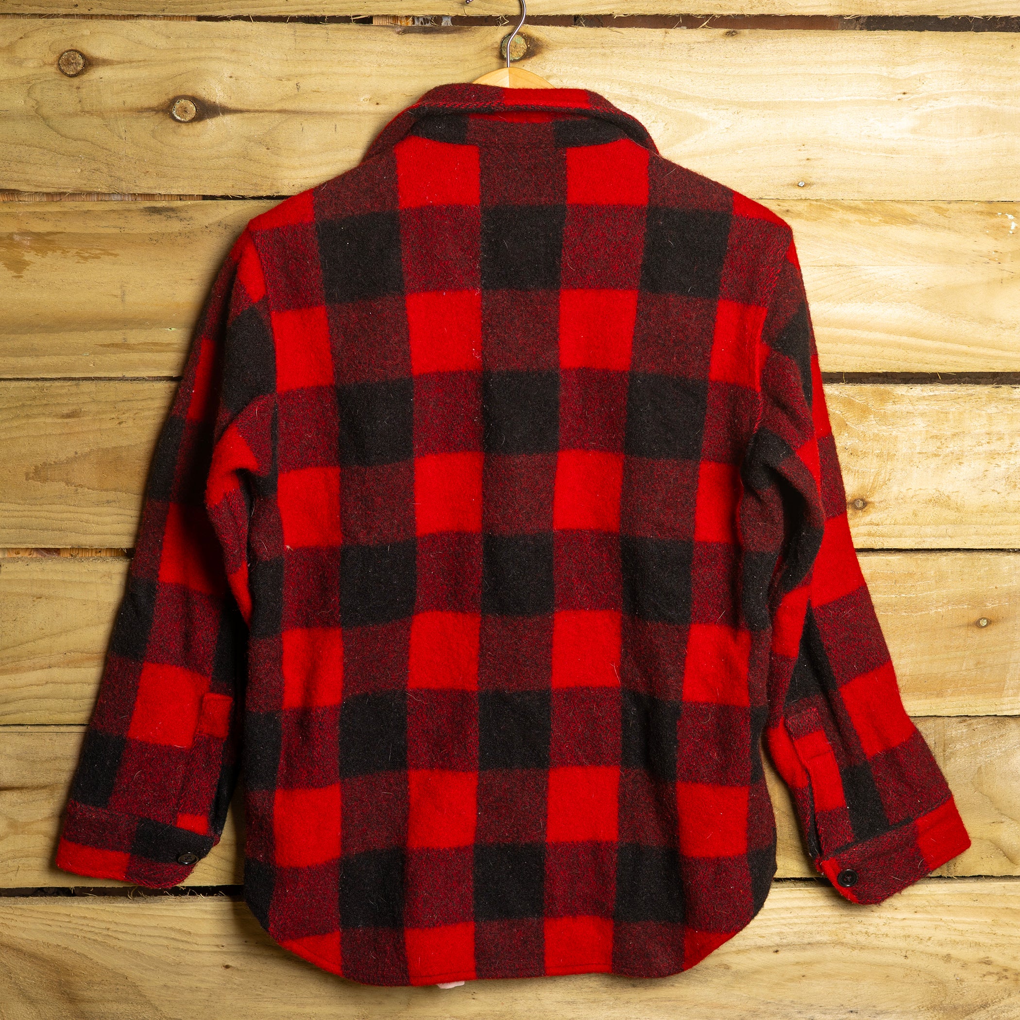 Vintage Woolrich Red & Black Flannel Shacket — M/L
