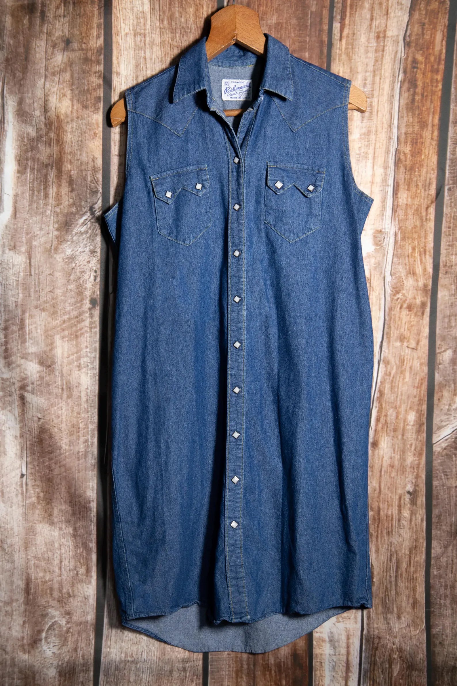 Rockmount Ranch Wear Denim Dress L