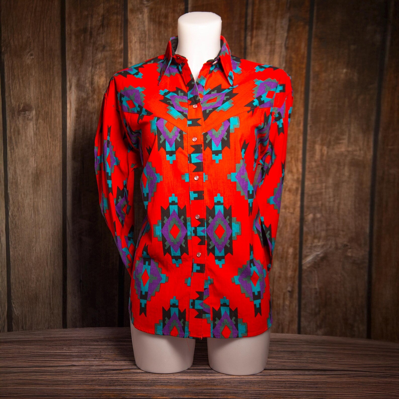 Rockmount Ranch Wear Western/ Aztec Shirt Size M (12)