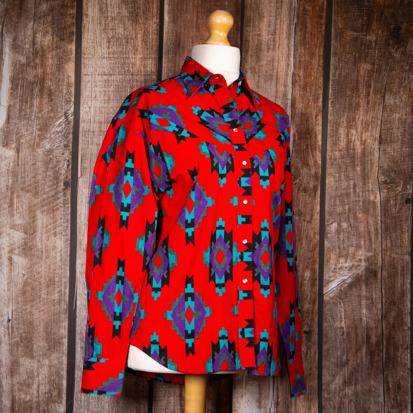 Rockmount Ranch Wear Western/ Aztec Shirt Size M (12)
