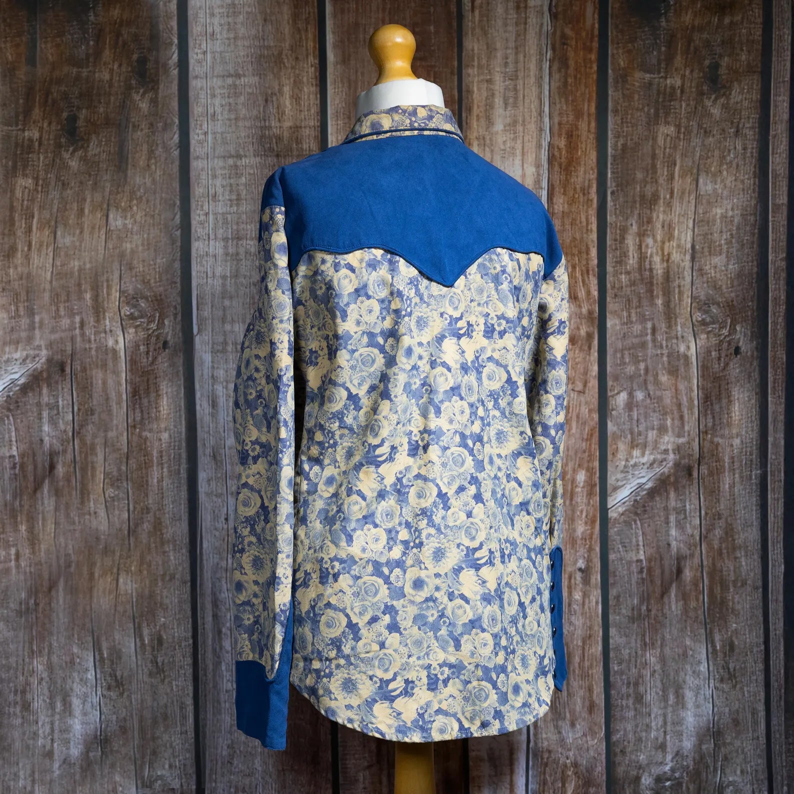 Vintage Scully Flower Print Western Shirt