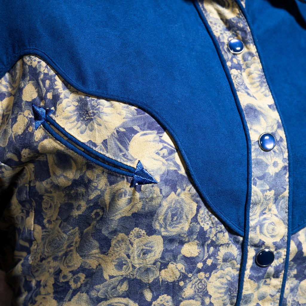 Vintage Scully Flower Print Western Shirt