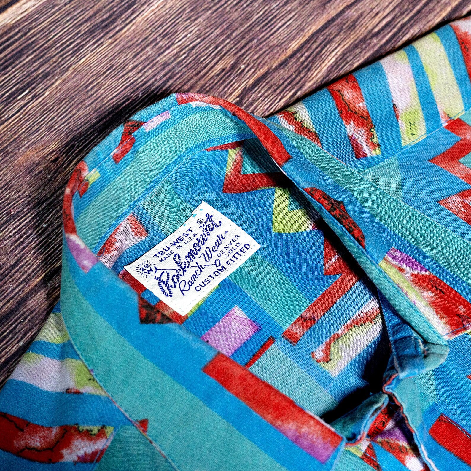 Rockmount Ranchwear Patterned Cowboy Shirt L