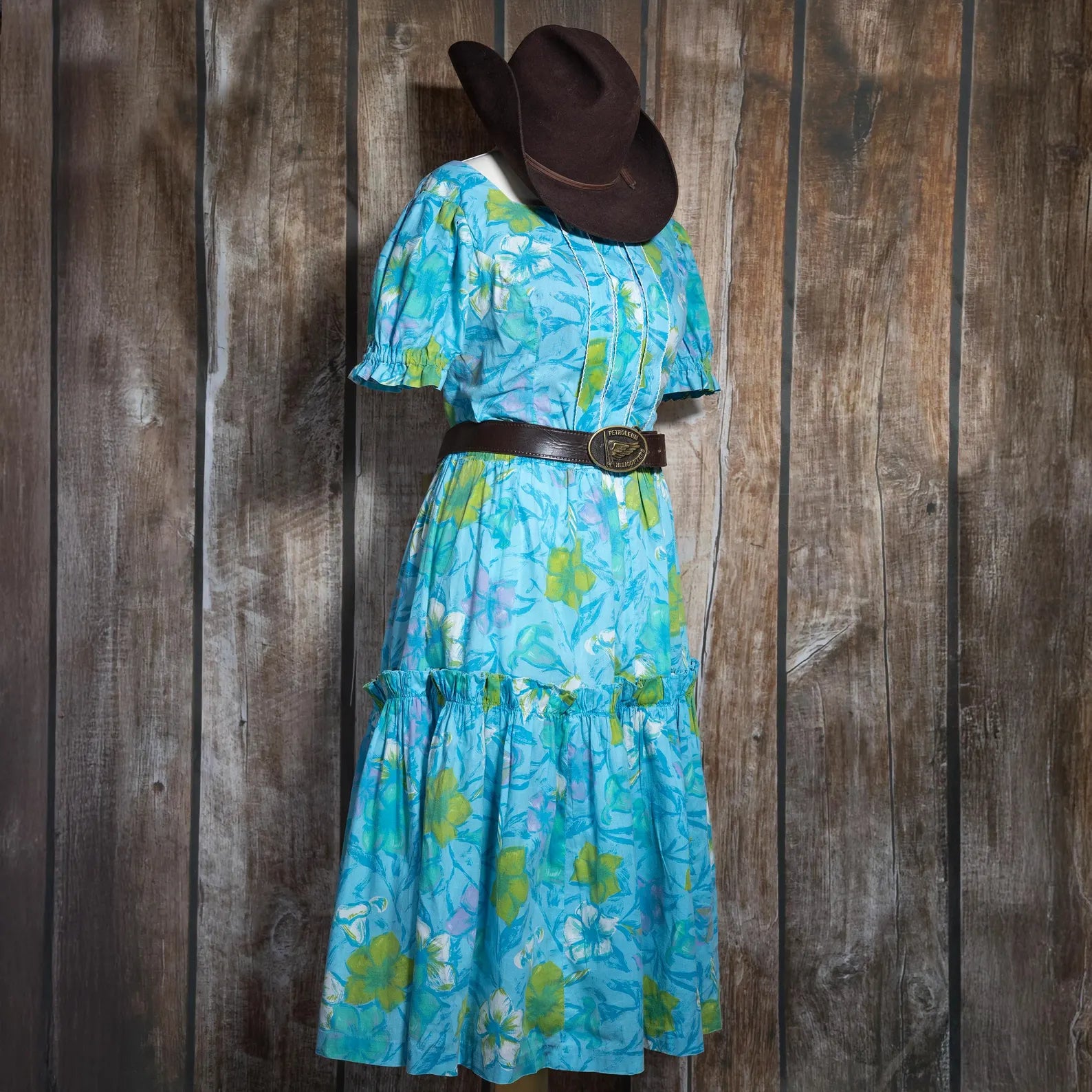 Vintage 1950s H Bar C Ranchwear Western Country Dress L/12