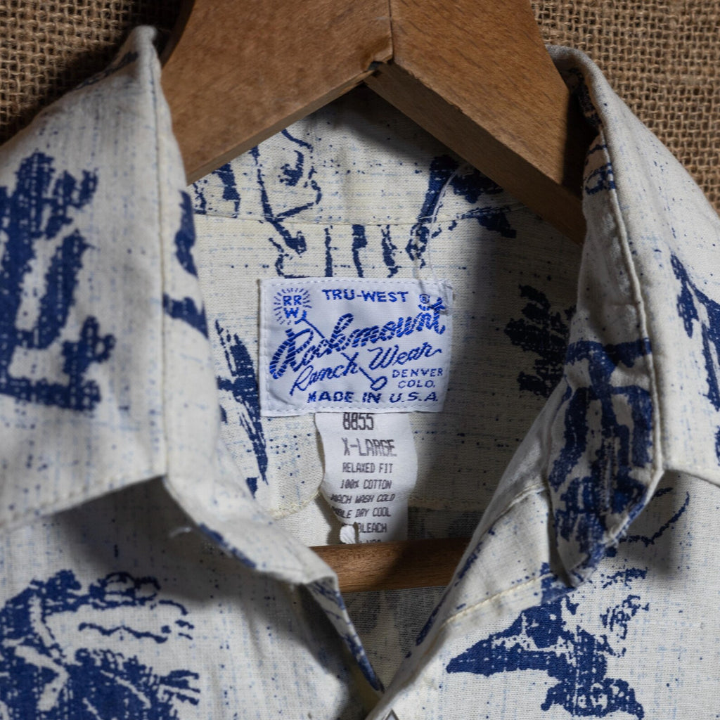 Vintage Rockmount Ranchwear Cowboy and Cactus Western Shirt