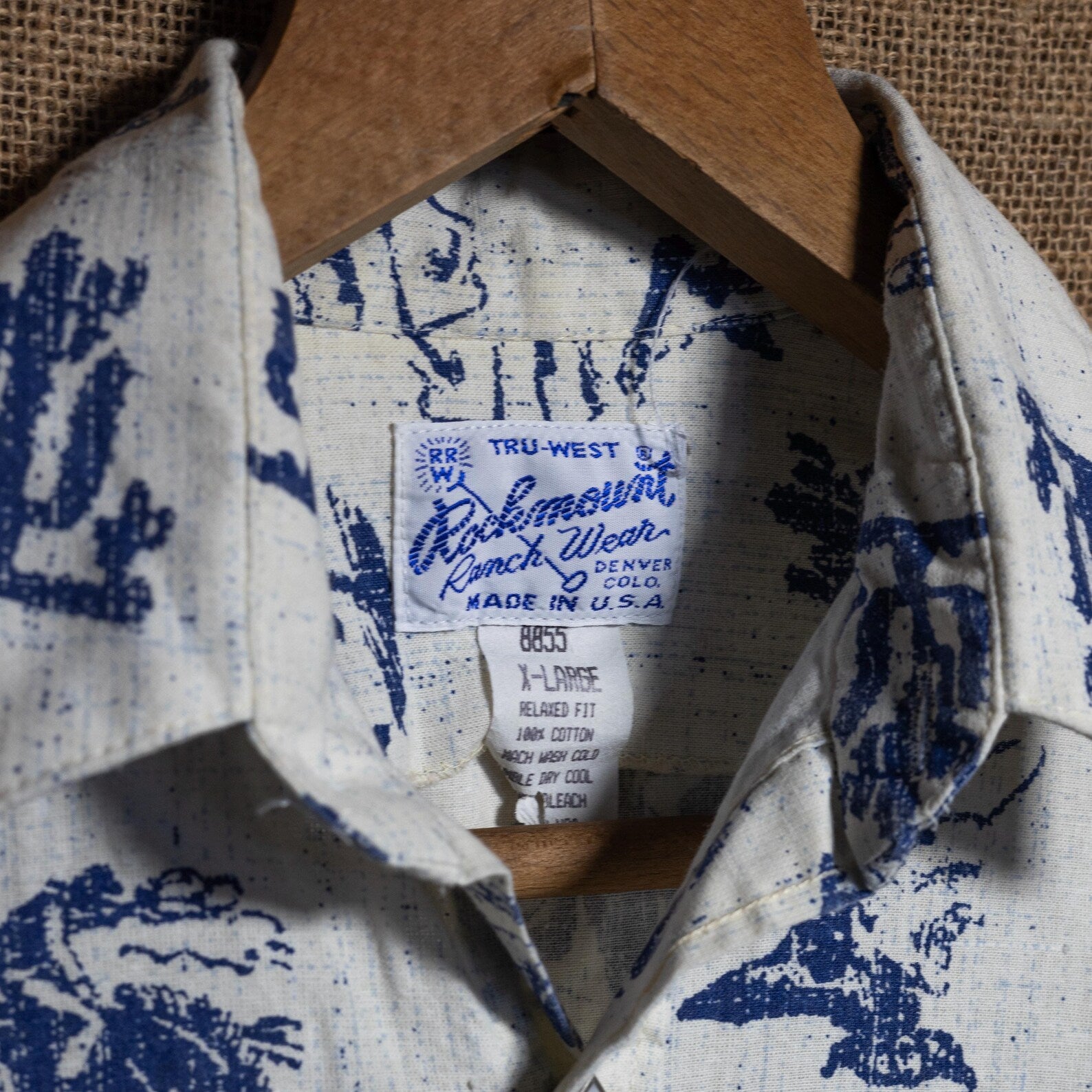 Vintage Rockmount Ranchwear Cowboy and Cactus Western Shirt