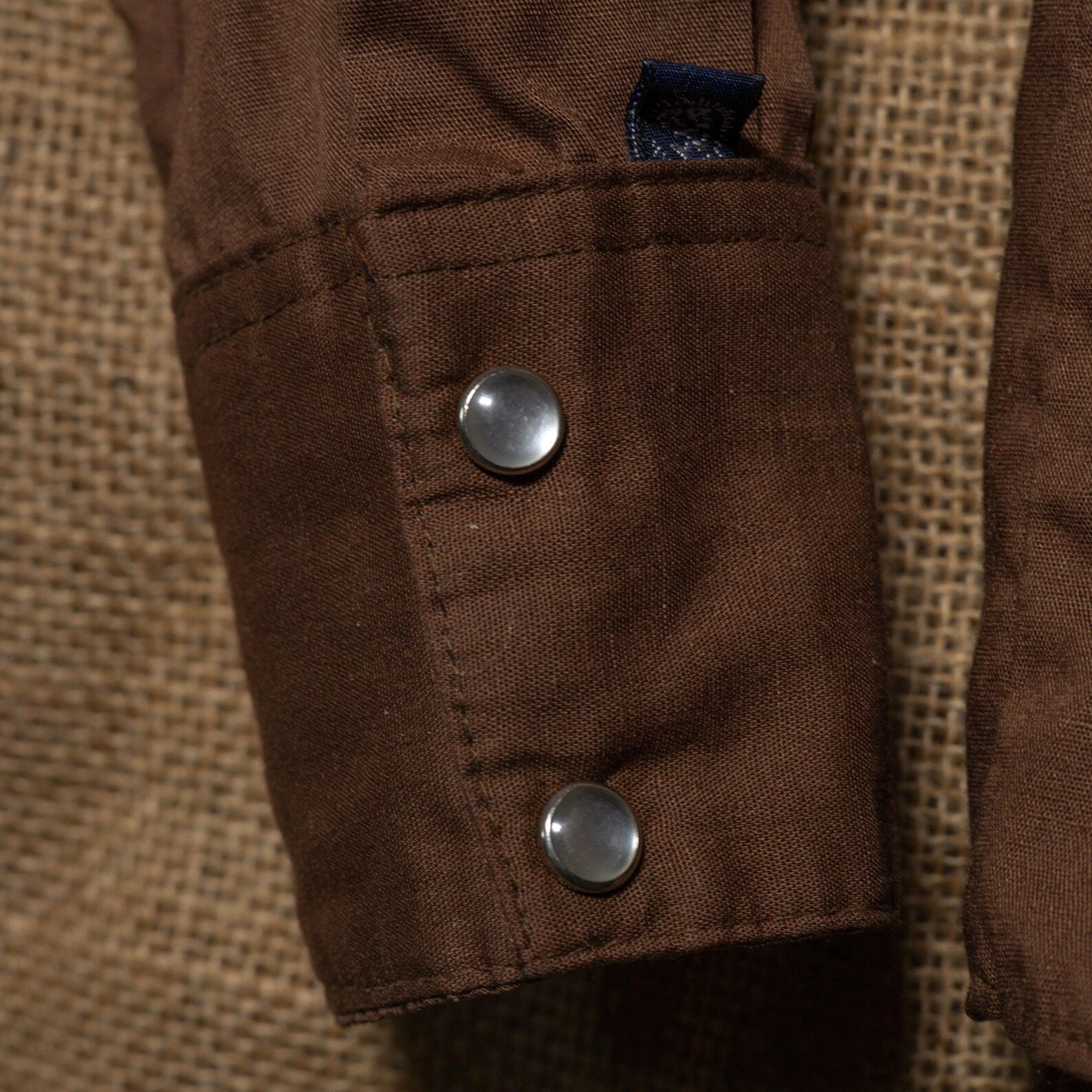 1970s Vintage Rockmount Ranchwear Brown Western Shirt With Bull Detail