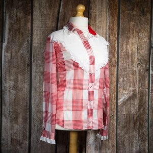 Rockmount Ranch Wear Red and White Shirt M/10