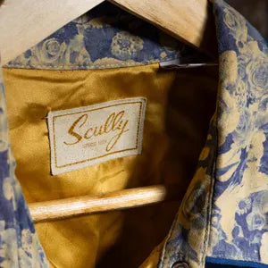 Vintage Scully Flower Print Western Shirt